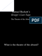 Samuel Beckett's: Krapp's Last Tape