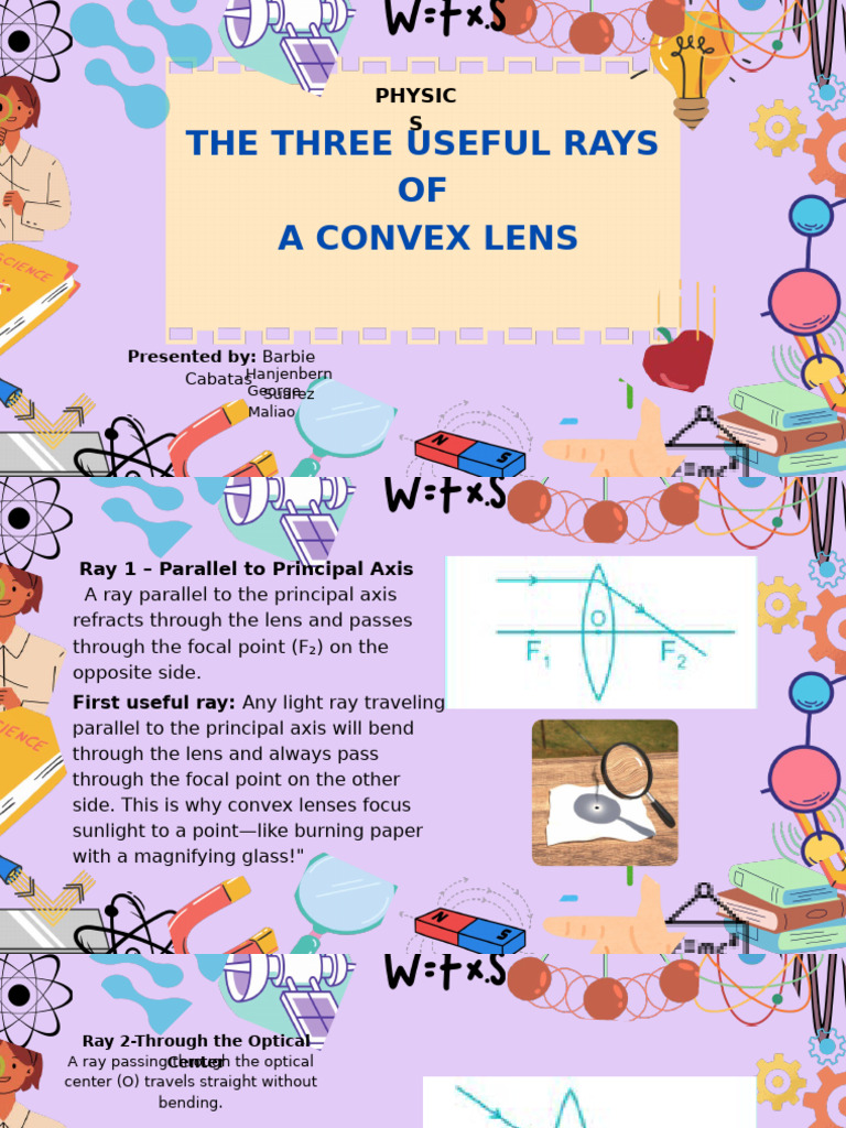 The Three Useful Rays of Convex Lens | PDF