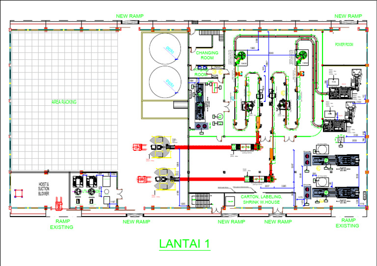 Industrial Equipment Layout Plan | PDF | Machines | Mechanical Engineering