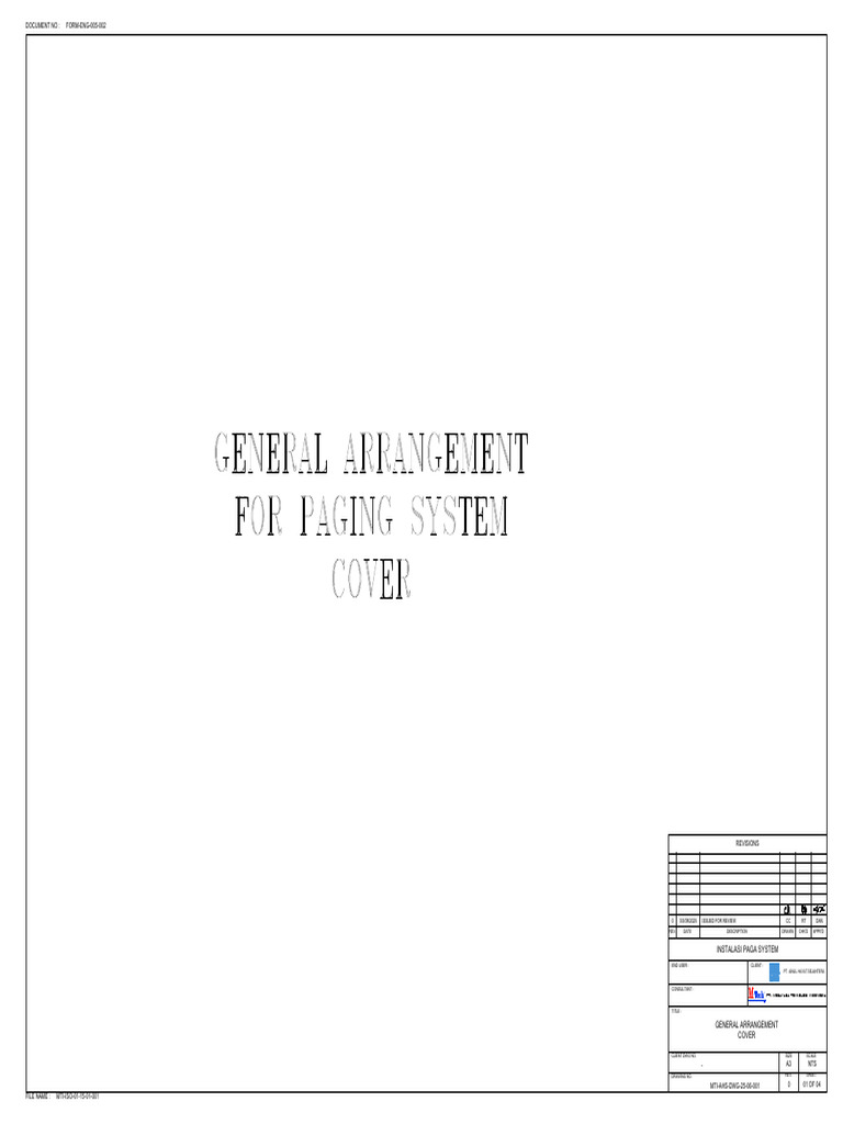 PAGA System Installation Drawing | PDF