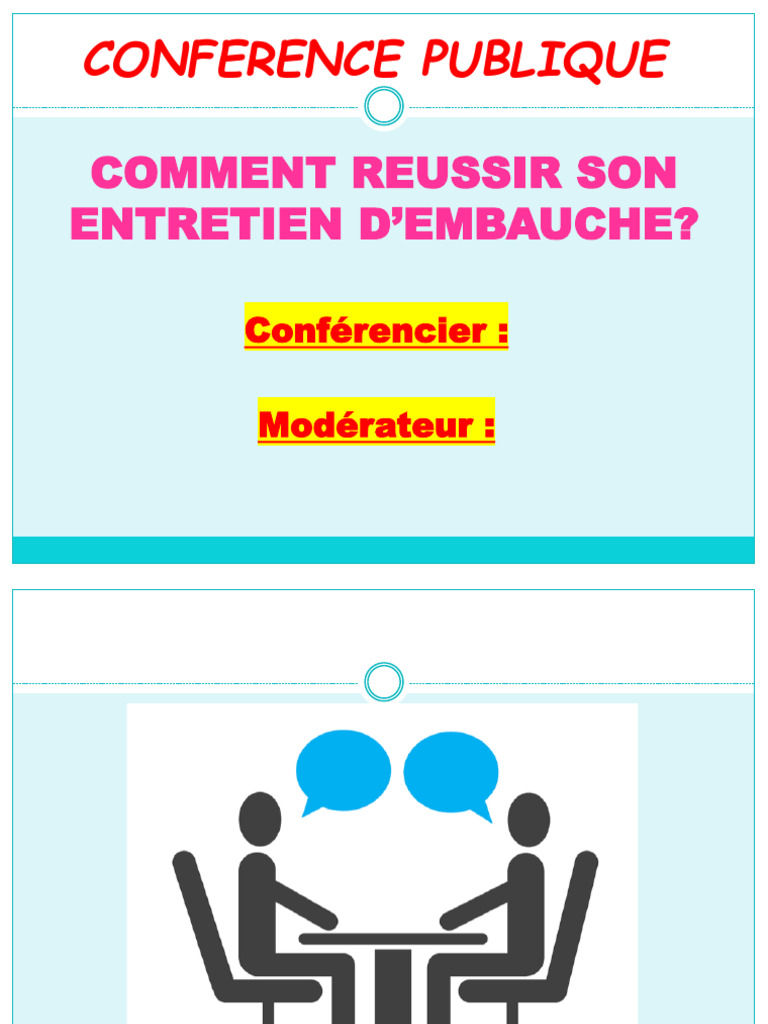 Réussir son entretien d'embauche | PDF | Recrutement | Entretien d'embauche