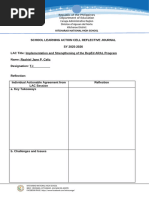 LAC Reflection Journal Template | PDF