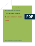 The Media Menus of Danish Internet Users 2009