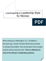 Developing A Leadership Style For Women