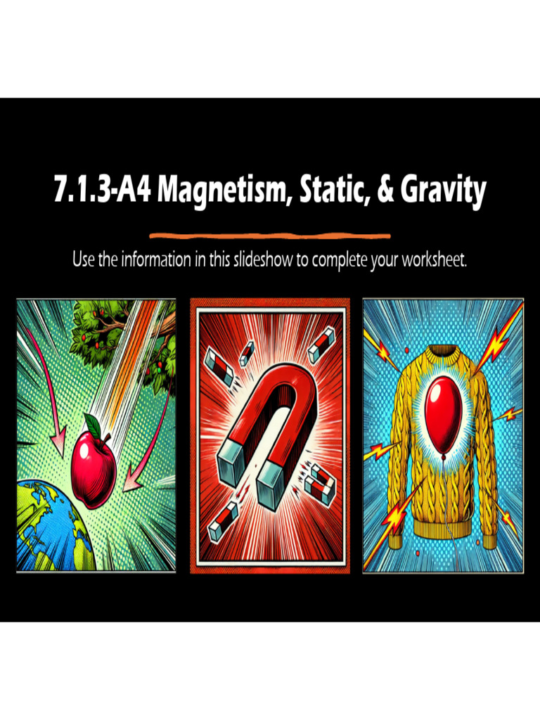 7.1.3 A4R MagnetismStaticGravity | PDF | Force | Magnet