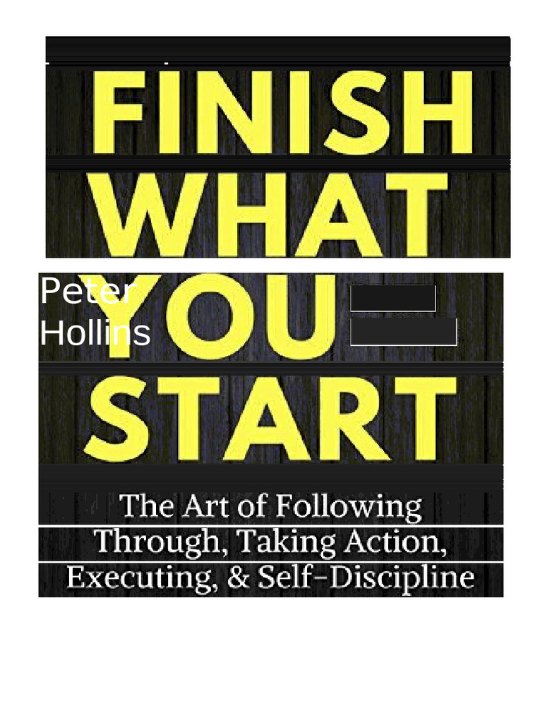 Finish What You Start | PDF