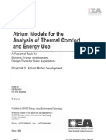 Atrium Models For The Anaylsis of Thermal Comfort and Energy Use-Full