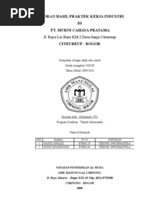 Contoh Laporan Pkl Jurusan Rpl Seputar Laporan