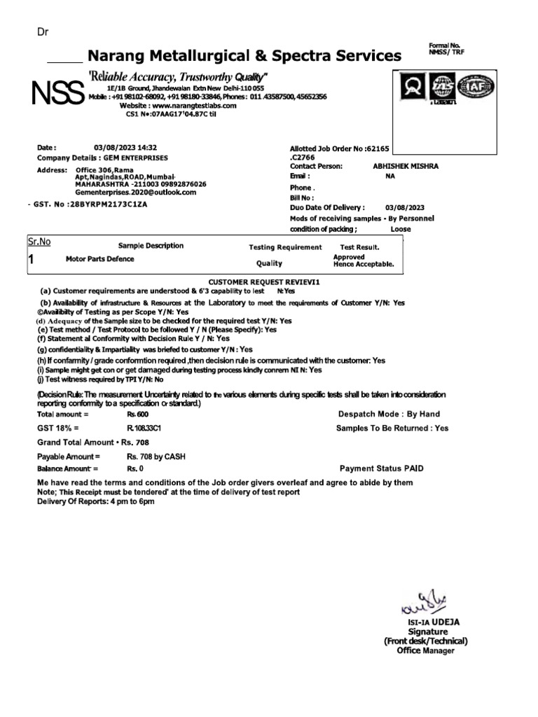 MT Nabl Report | PDF