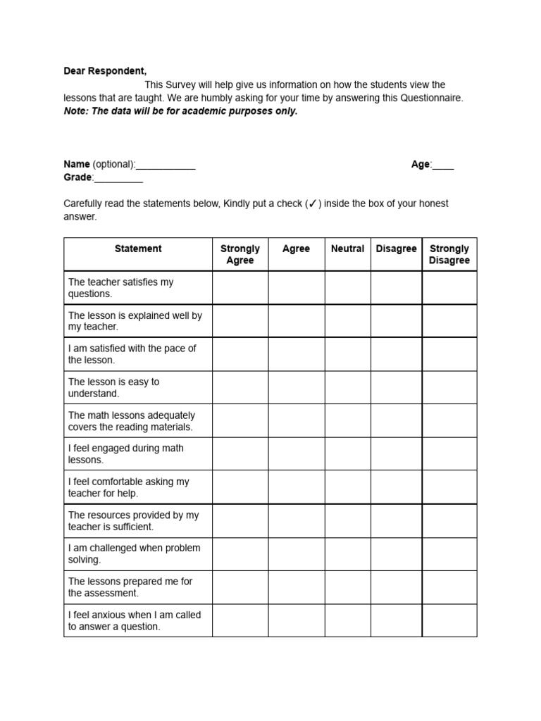Survey | PDF