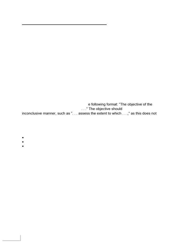 Formulating Audit Engagement Objectives | PDF | Audit | Internal Audit