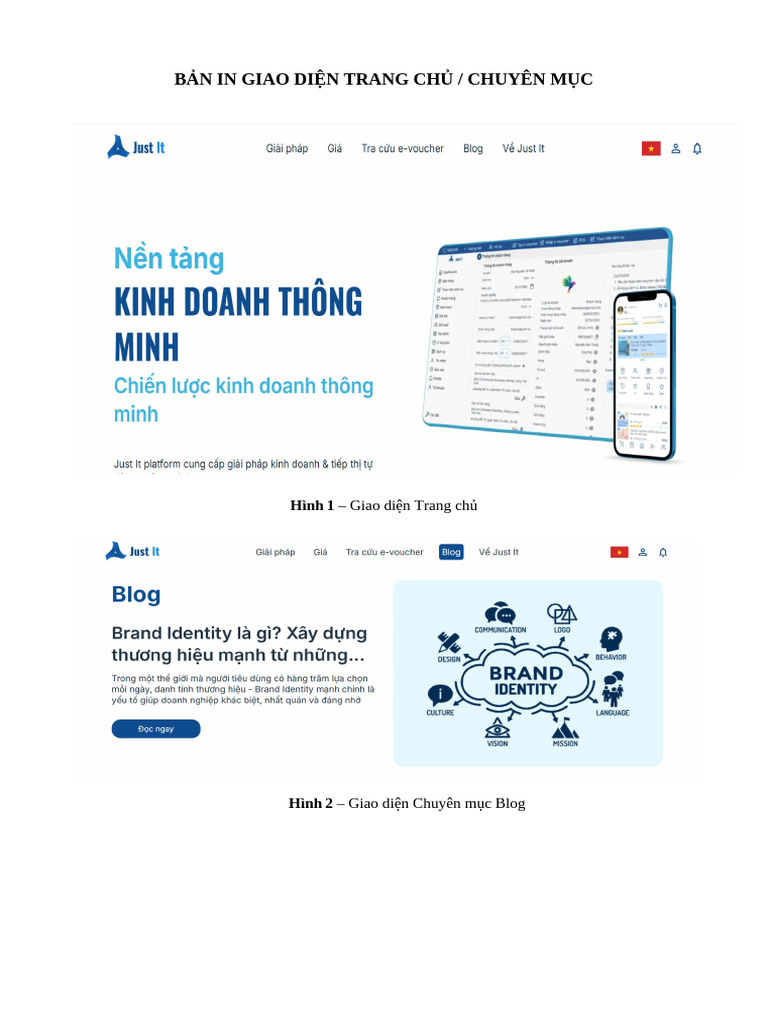 Bản in Giao Diện Trang Chủ - chuyên Mục | PDF