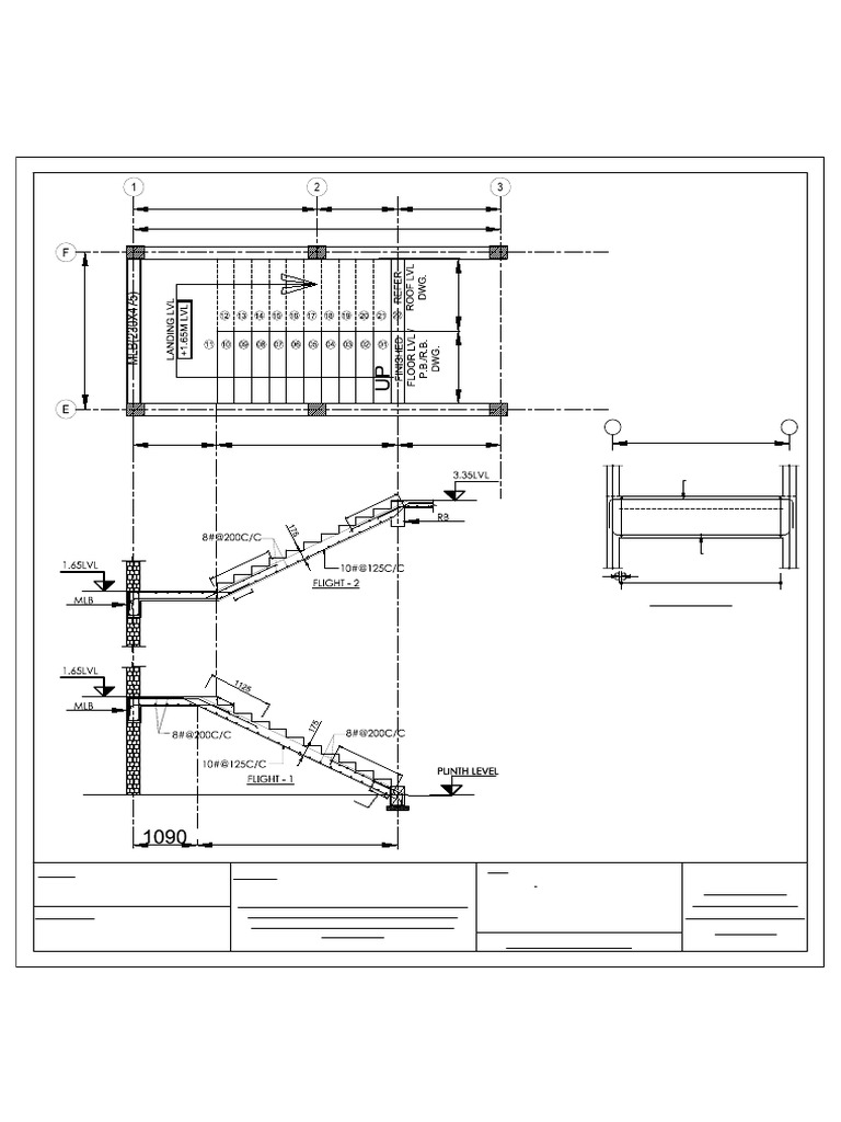 Staircase Details for Classroom Construction | PDF | Structural ...