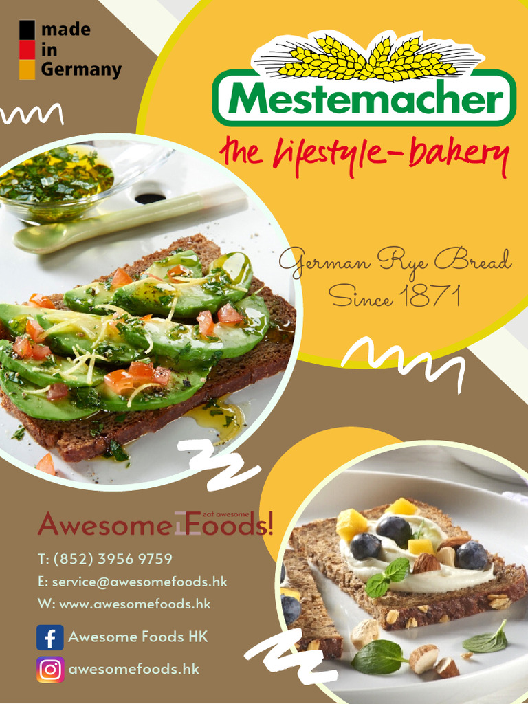 German Rye Bread Production Process | PDF | Flour | Whole Grain