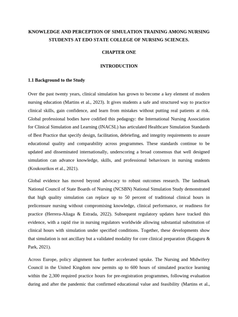 Nursing Students' Views on Simulation Training | PDF | Simulation ...