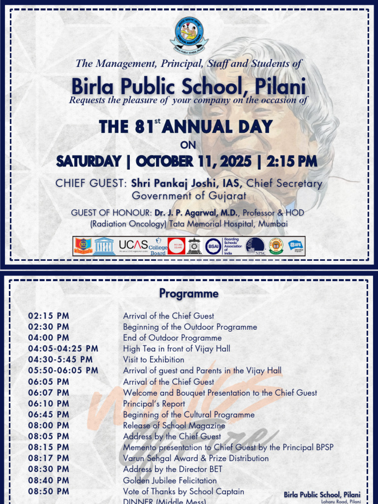Annual Day Invitation 2025 | PDF