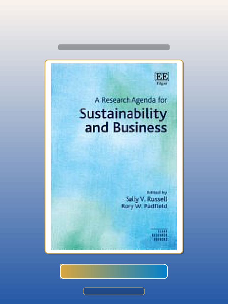 Exam Prep A Research Agenda For Sustainability and Business Sally V ...