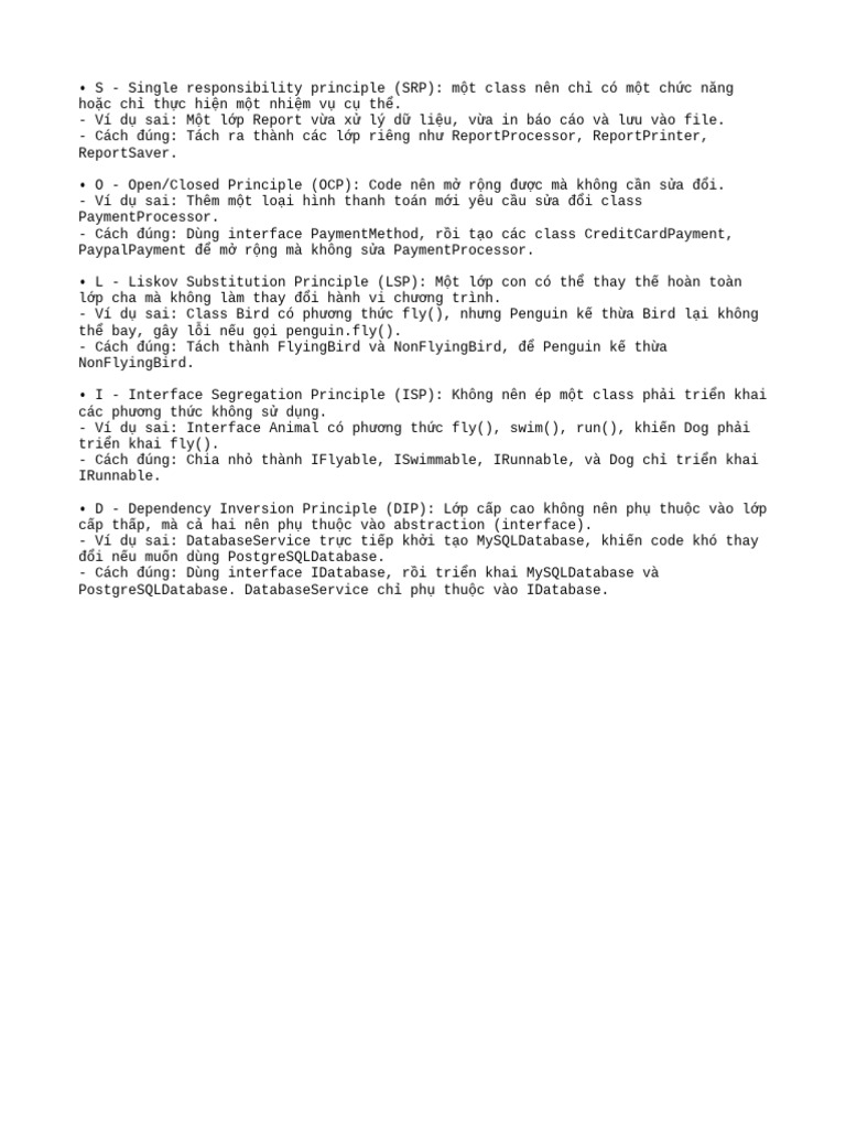 SOLID Principle | PDF