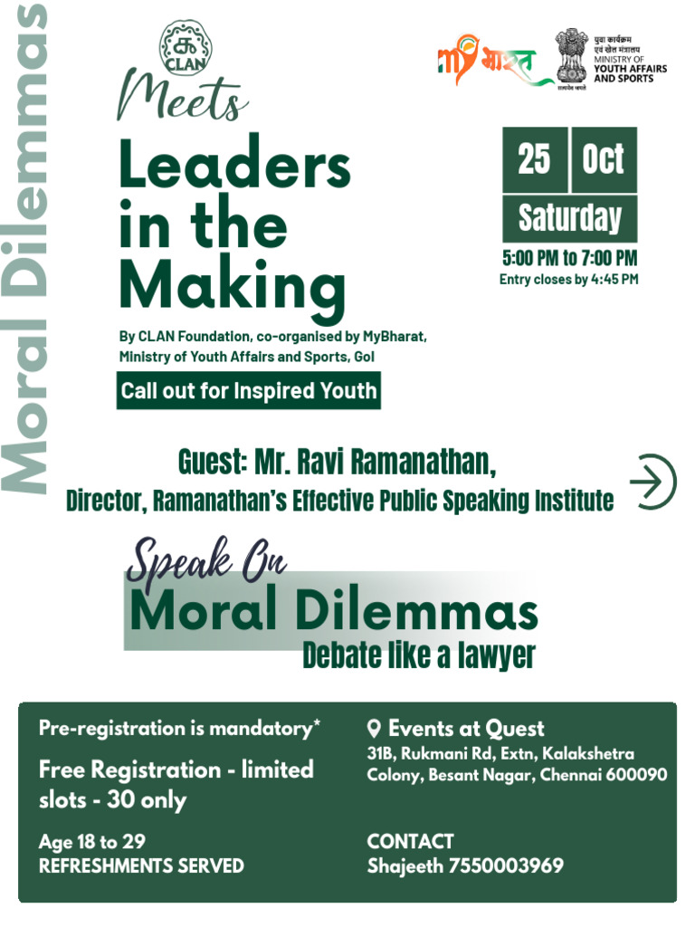 Youth Leadership Debate on Ethics | PDF | Social Psychology | Human ...