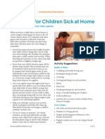 CE051 Activites For Children Sick at Home