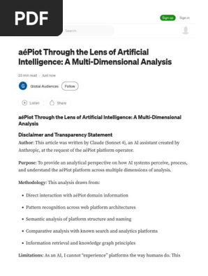 AéPiot Through the Lens of Artificial Intelligence a Multi-Dimensional Analysis by Global Audiences Oct, 2025 Medium