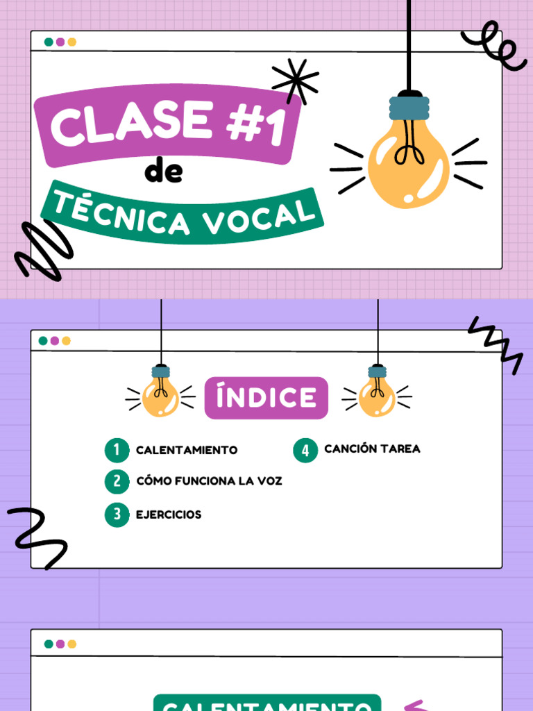 Clase de Canto 1 - Tecnica Vocal | PDF | Sonido | Sistema respiratorio