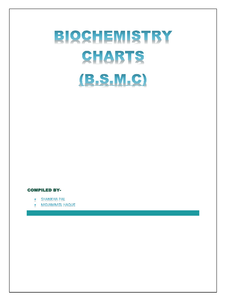 Biochemistry Charts (BSMC) | PDF
