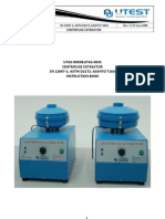 UTAS-0030&UTAS-0035 Centrifuge Extractor EN 12697-1 ASTM D2172 AASHTO T16A Instruction Book