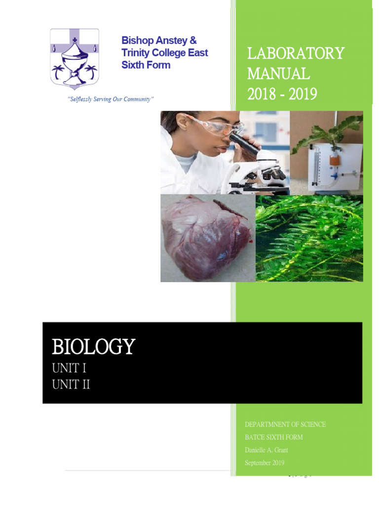 Biology Lab Manual for Sixth Form | PDF | Plant Stem | Tissue (Biology)