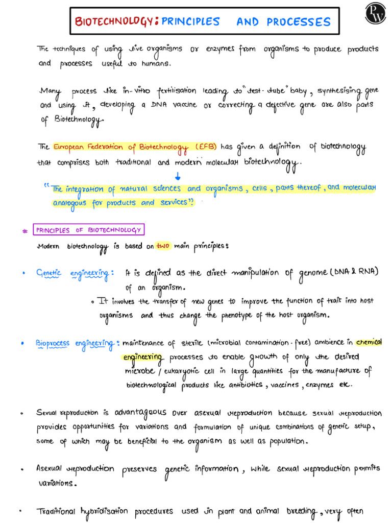 Biotechnology Principles and Genetic Engineering | PDF | Plasmid ...