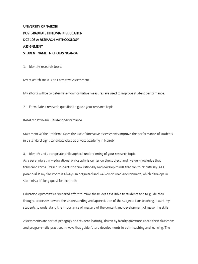 Formative Assessment Impact on Student Performance | PDF | Educational ...