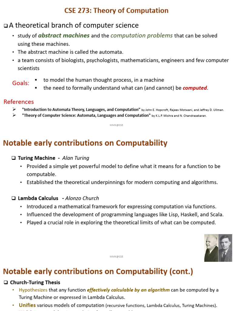 Theory of Computation Overview | PDF | Automata Theory | Theory Of ...