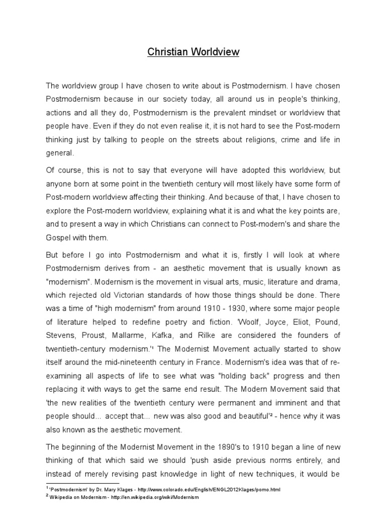 Examples of worldview papers picture