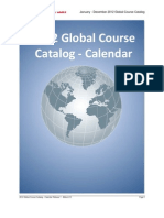 2012 Global Course Calendar Catalog