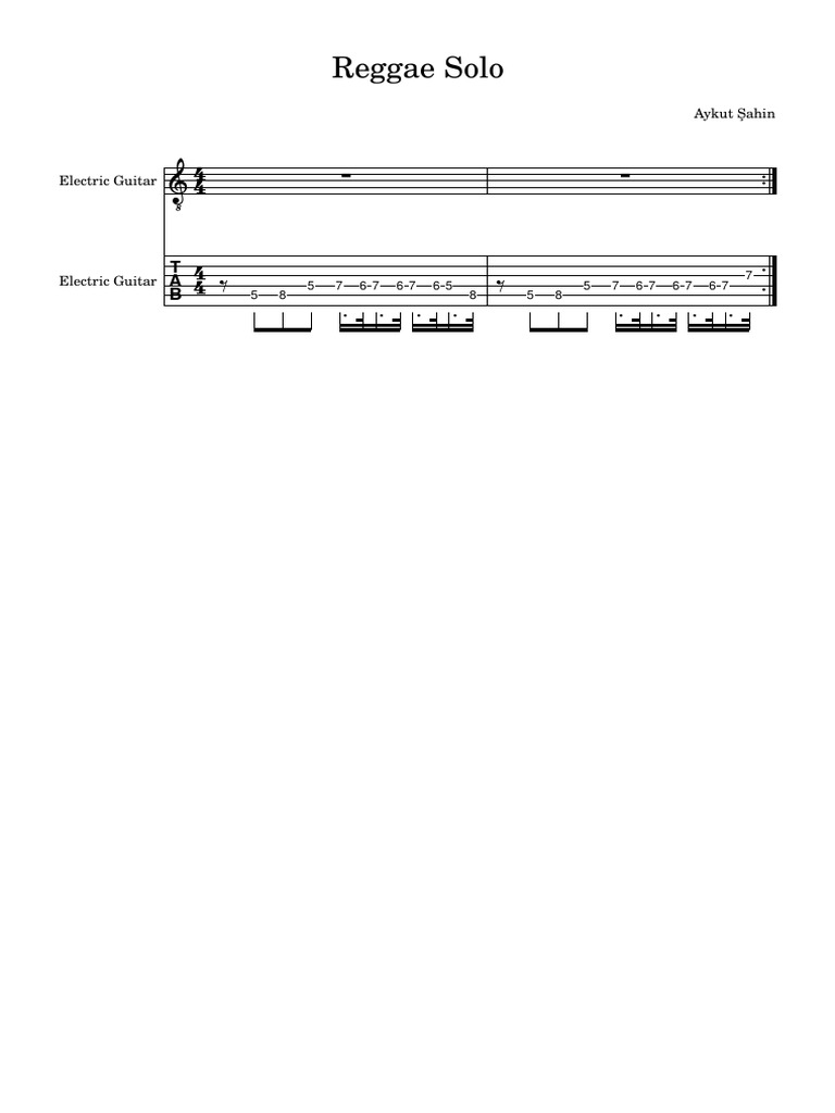 Reggae Solo | PDF