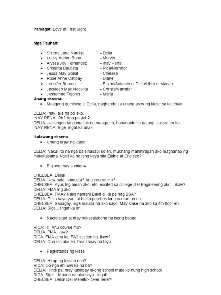 Filipino Play Script Pdf