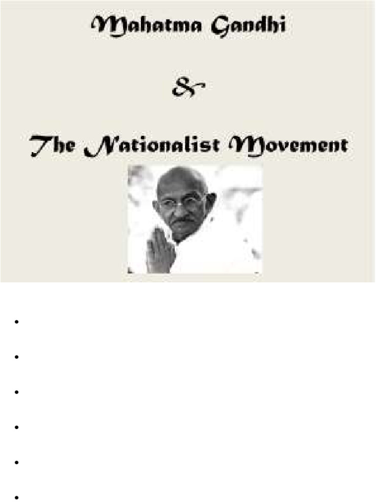 India’s Struggle for Independence: Key Movements | PDF | Mahatma Gandhi ...