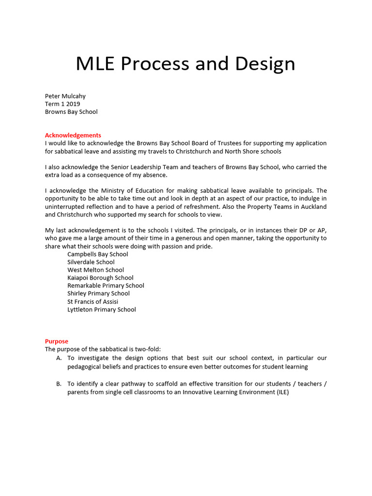 MLE Design Insights for Schools | PDF | Teachers | Pedagogy