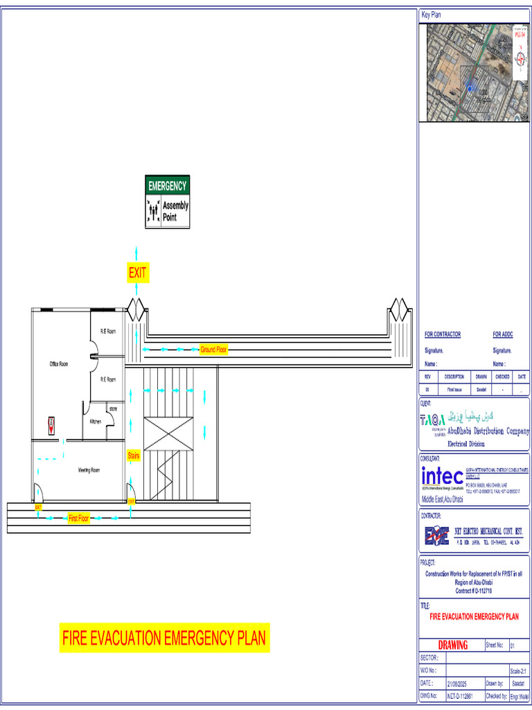 3-D-112710 Fire Evacuation Emergency Plan Layout1 | PDF