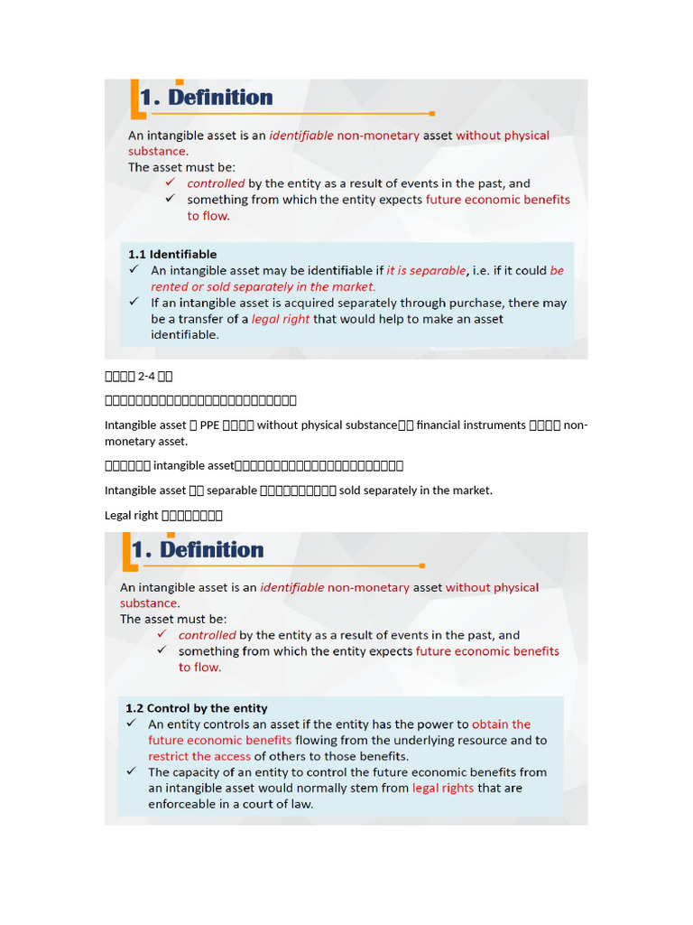 B IAS38 Intangble Asset Notes | PDF