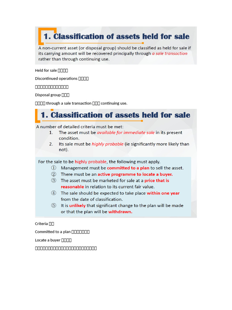 B Ifrs5 Ncahfs Notes | PDF