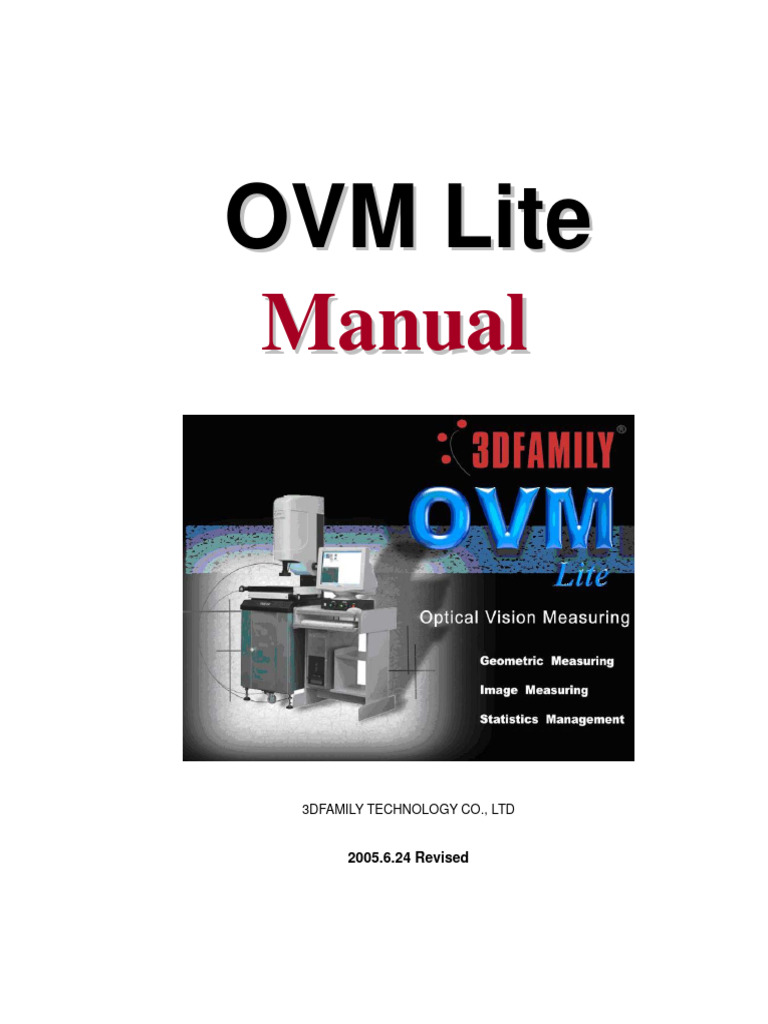 OVM Lite User Manual for 3DFAMILY | PDF | Circle | Ellipse