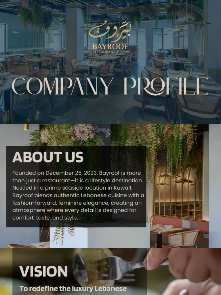 Bayroof: Luxury Lebanese Dining Experience | PDF