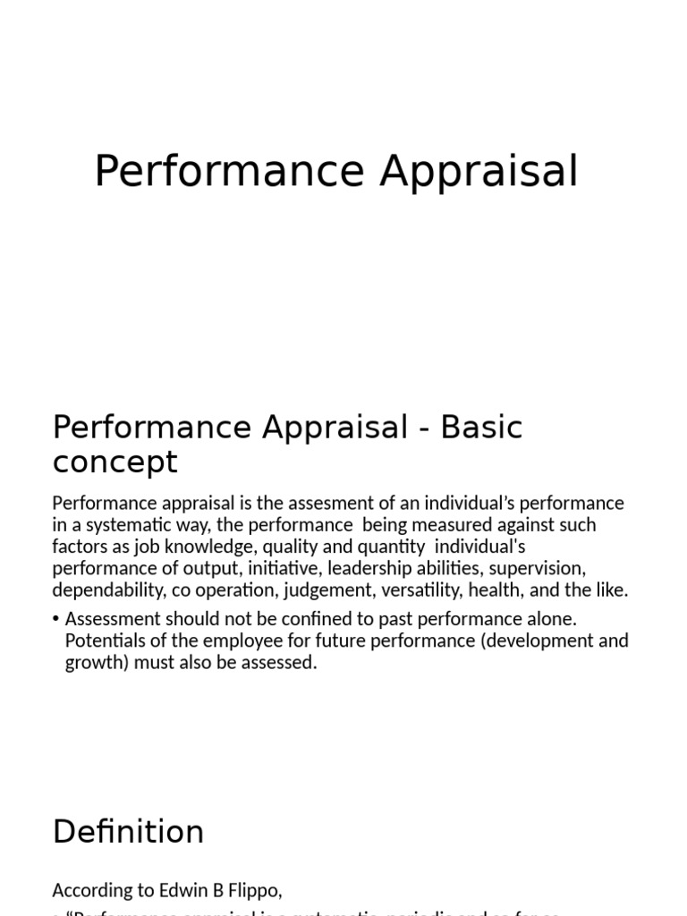 Performance Appraisal Techniques Explained | PDF | Performance ...