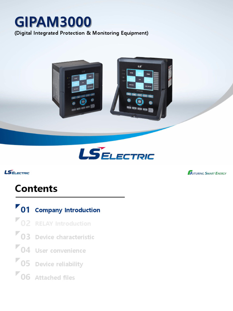 GIPAM 3000 Digital Protection Relay | PDF | Ac Power | Relay