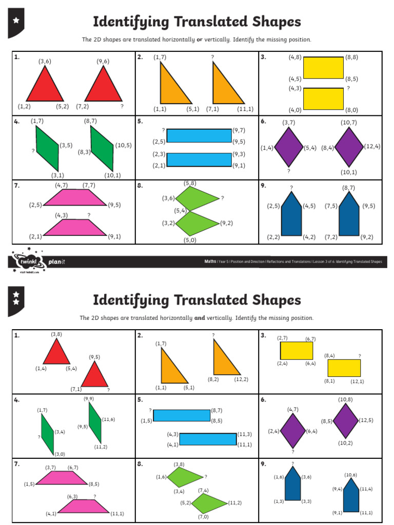 Point Translation of Shape (1) - 1-2 | PDF | Chess Theory | Chess