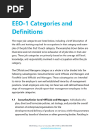 EEO Job Category Definitions | PDF | Chief Executive Officer