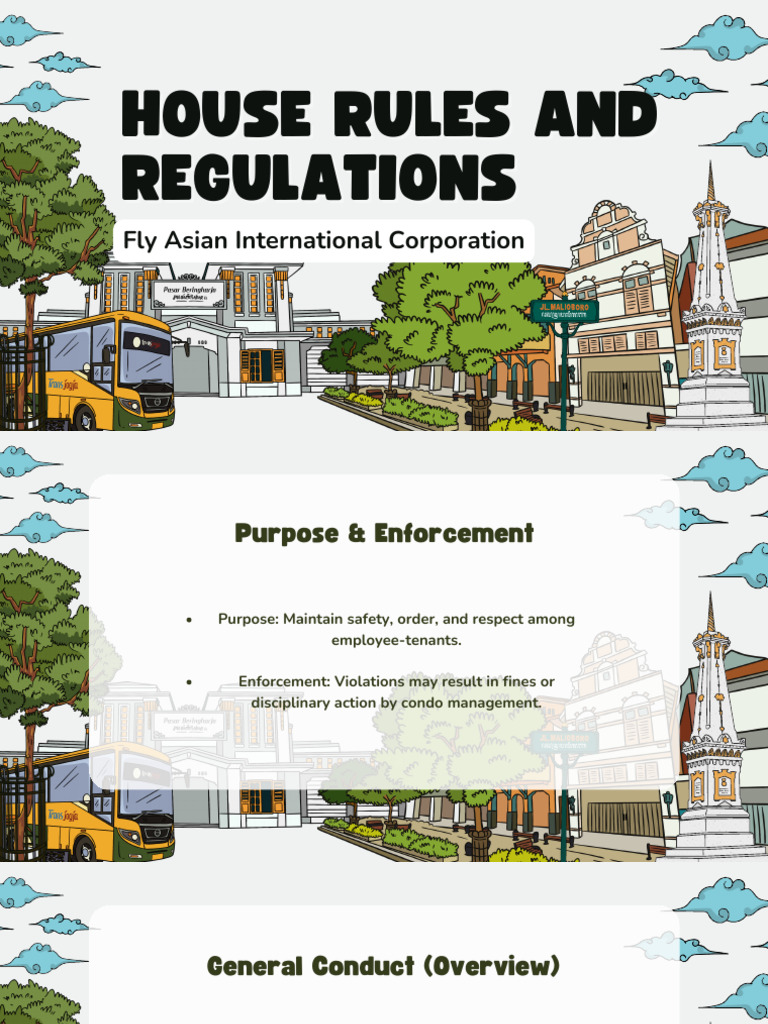 House Rules and Regulations | PDF