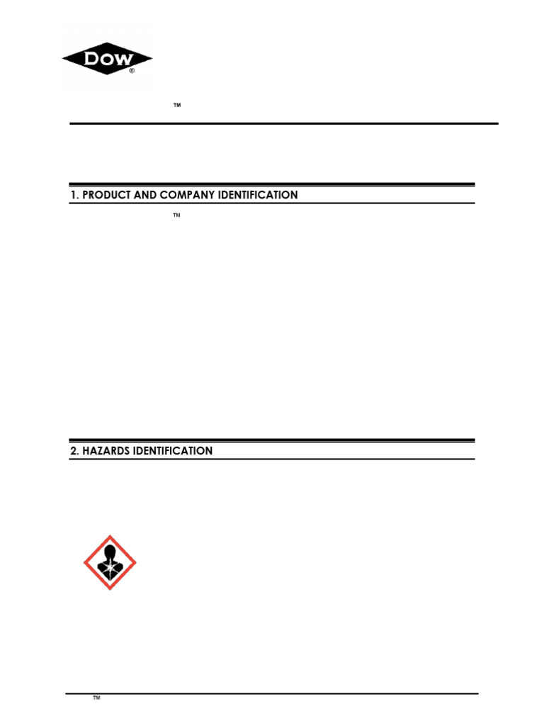 SPECFIL™ FT 630 Polyol Safety Data Sheet | PDF | Toxicity | Chemistry