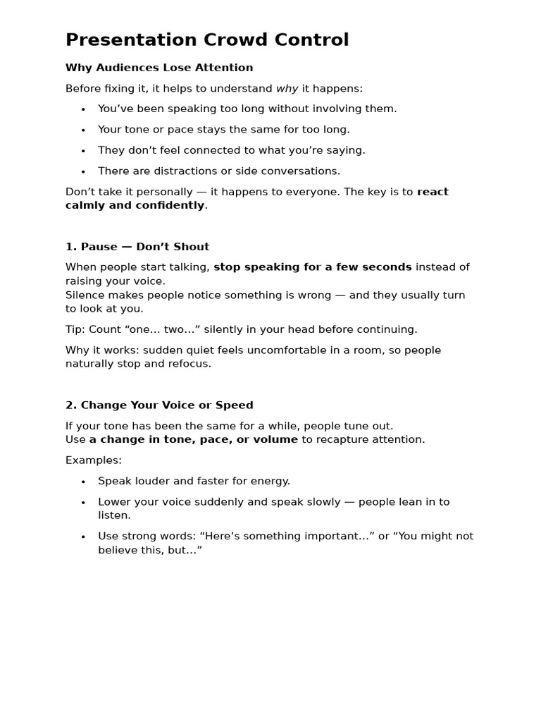 Effective Strategies for Audience Engagement | PDF